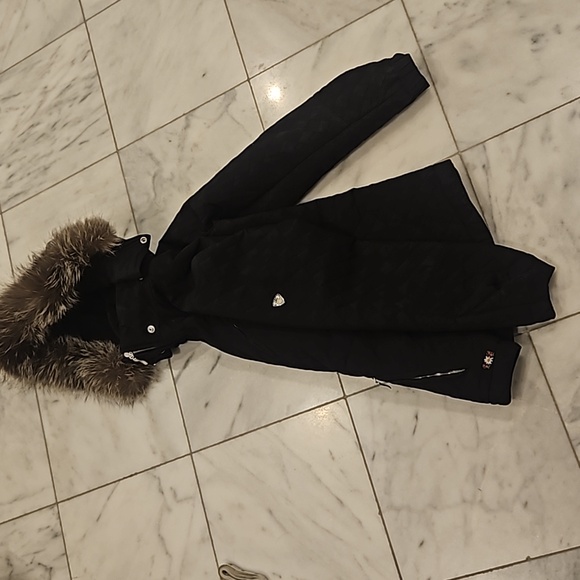 Postcard jacket with fur collar - Picture 12 of 14